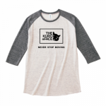愛猫のイラストをプリントしたオリジナルのラグランTシャツ