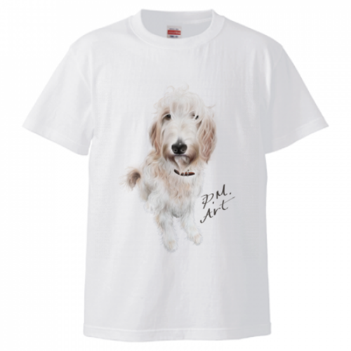愛犬イラストのオリジナルTシャツ