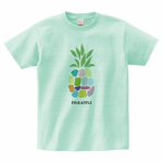 パイナップルイラストのオリジナルTシャツ