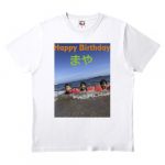 海水浴の写真をプリント!誕生日記念のTシャツ