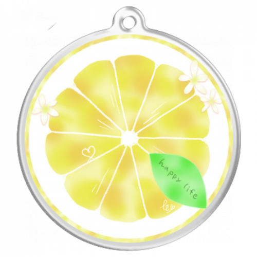 レモンをそのままキーホルダーにプリント！