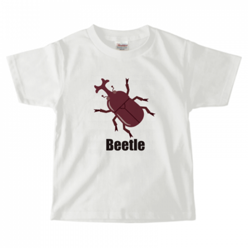 かぶとむしのイラストをプリント♪オリジナルのキッズTシャツ