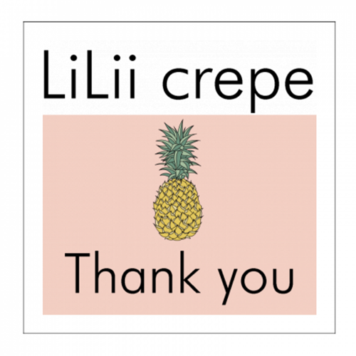クレープ屋さんのオリジナルシール