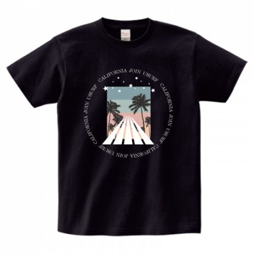 クールなデザインをプリントしたサーフスクールのオリジナルTシャツ