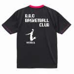 ダンクシュートのシルエットをプリント!バスケットボールチームTシャツ