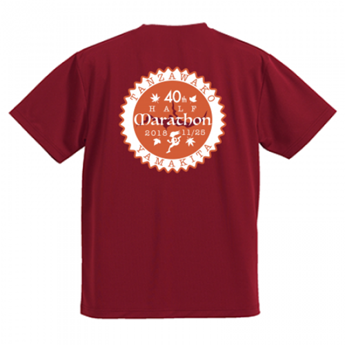 シンボルマークをプリントしたハーフマラソンの記念Tシャツ