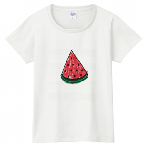 スイカのプリントTシャツ