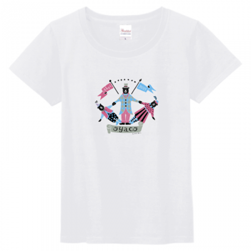 クマの親子イラストのかわいいオリジナルTシャツ