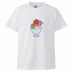 かき氷をプリントしたオリジナルTシャツ