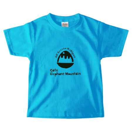 かき氷カフェのオリジナルTシャツ