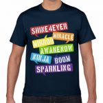 ハッピーなメッセージをプリントしたオリジナルTシャツ