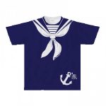 セーラーデザインを全面にプリントしたオリジナルTシャツ