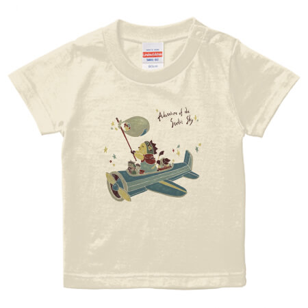 童話のようなイラストをプリントしたオリジナルベビーTシャツ