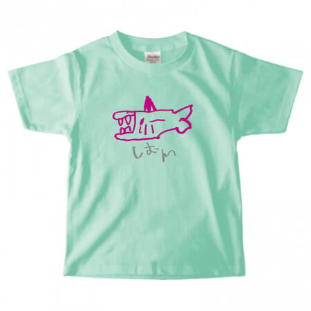 自分で描いた絵をプリントしたオリジナルTシャツ