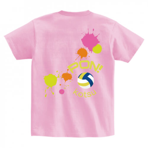 バレーボール部のオリジナルTシャツを作成