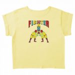魅力的なイラストのプリントTシャツ