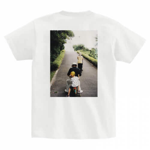 帰省の思い出写真をプリントしてオリジナルTシャツを作成