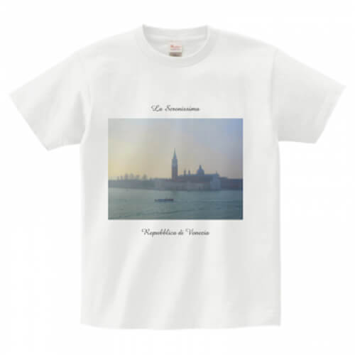 風景写真をプリントしたきれいなオリジナルTシャツ