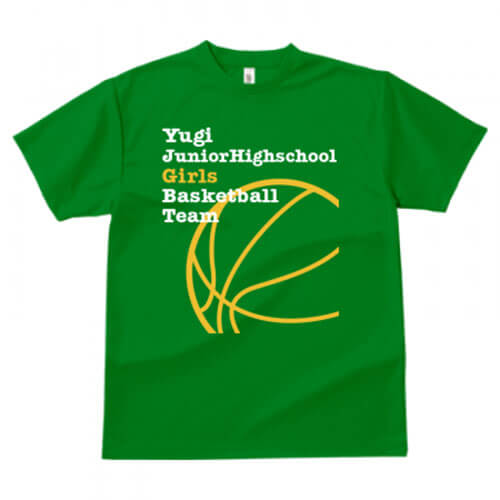 バスケ部でオリジナルのチームTシャツを作成！