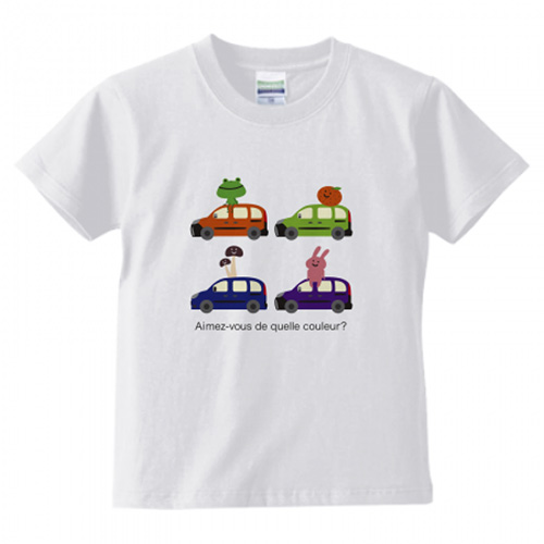 キッズ向けのオリジナルTシャツを販売用に作成