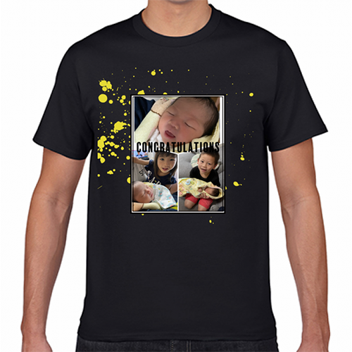 赤ちゃんの誕生祝いに特急でオリジナルTシャツを作成！