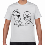似顔絵イラストをプリントしたオリジナルTシャツ