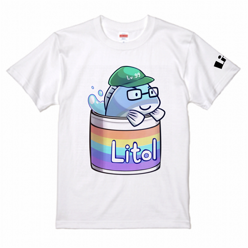 自作のキャラクターで作成したプリントTシャツ
