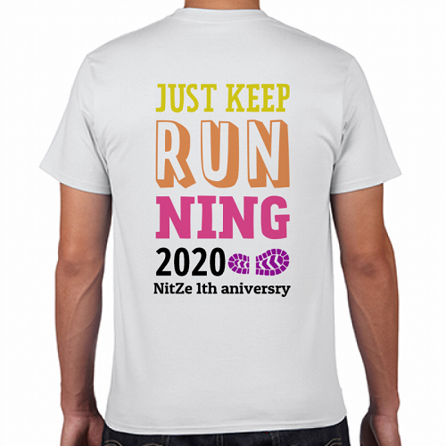 デザインテンプレートを使ってランニングチームのオリジナルTシャツを作成