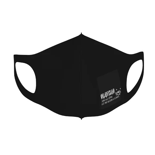 ロゴをプリントして黒のマスクでオリジナルマスクを作成