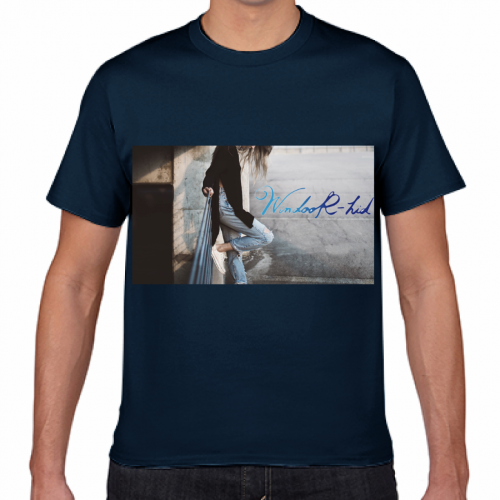 おしゃれな写真デザインを印刷したプリントTシャツ