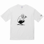 自作のイラストをプリントしたビッグシルエットTシャツ