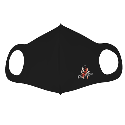 カラフルなロゴをプリントしたオリジナルマスク