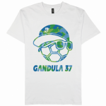 自作のイラストを鮮やかにプリントしたオリジナルTシャツ