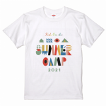 カラフルなロゴをプリントしてキャンプのオリジナルTシャツを作成!