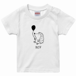 ハリネズミのイラストをプリントして親子Tシャツを作成!