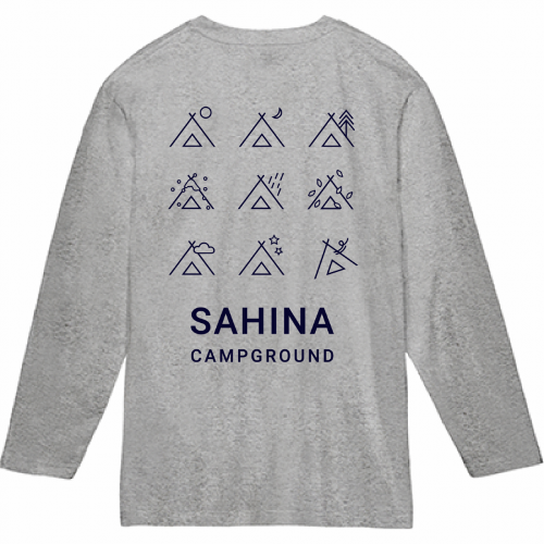 キャンプ場のスタッフ用長袖Tシャツをオリジナルで作成！