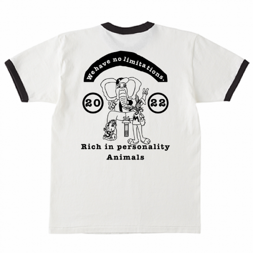 おしゃれなイラストをプリントした販売用のオリジナルTシャツ