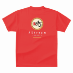 卓球のチーム名をプリントしたオリジナルのドライTシャツ