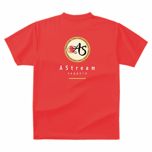 卓球のチーム名をプリントしたオリジナルのドライTシャツ