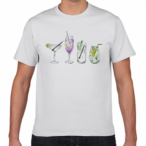 涼しげなイラストをプリントしたオリジナルTシャツ