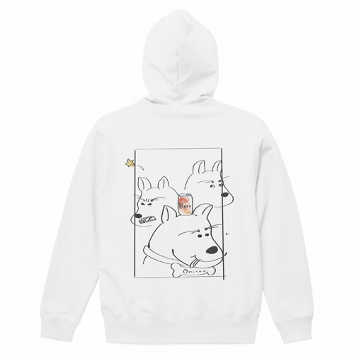 ラフなイラストをプリントしてオリジナルパーカーを作成！