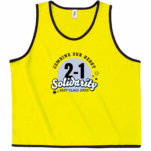 バスケ風のロゴがかっこいいビブスのクラスTシャツ