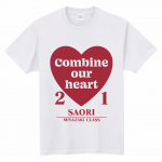 ハートのロゴデザインをプリントしてオリジナルのクラスTシャツを作成！