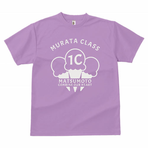 アイスのデザインがかわいいオリジナルのクラスTシャツ