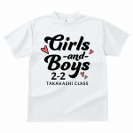 韓国っぽいデザインがおしゃれなオリジナルのクラスTシャツ