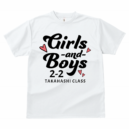 韓国っぽいデザインがおしゃれなオリジナルのクラスTシャツ