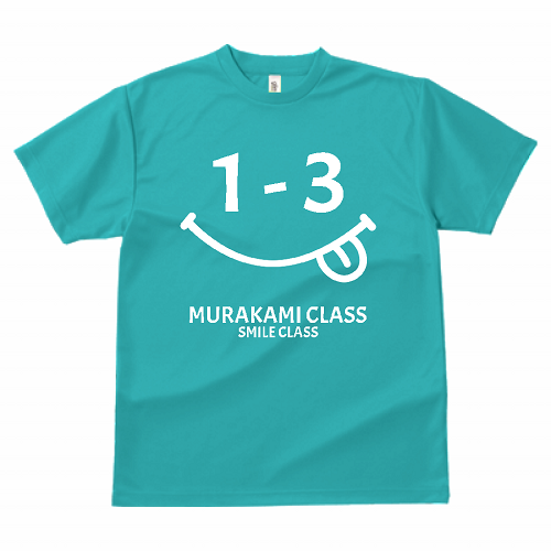 ポップな韓国っぽいデザインをプリントしたオリジナルのクラスTシャツ