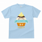 マフィンのイラストデザインが映えるオリジナルのクラスTシャツ