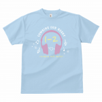 おしゃれなヘッドフォンのデザインをプリントしてオリジナルのクラスTシャツを作成！