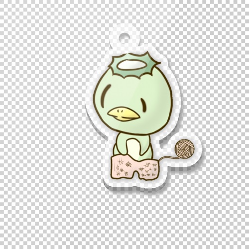 手描きの河童がかわいいオリジナルキーホルダー